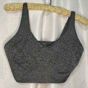 Puma Sports Bra Size XL Gray Wirefree Activewear Athletic Workout Yoga
